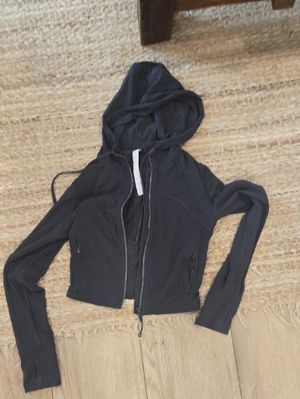 lululemon athletica Black Hooded Zip Jacket